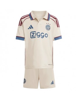 Billige Ajax Tredjedraktsett Barn 2025-26 Kortermet (+ Korte bukser)